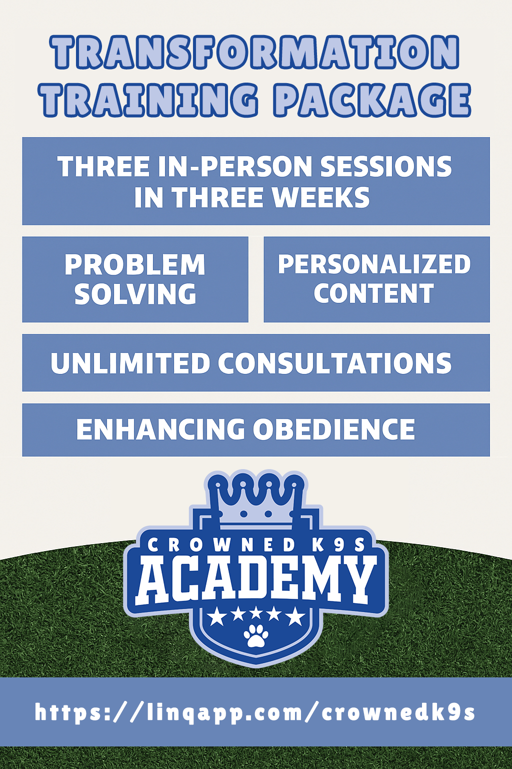 Transformation Training Program Poster